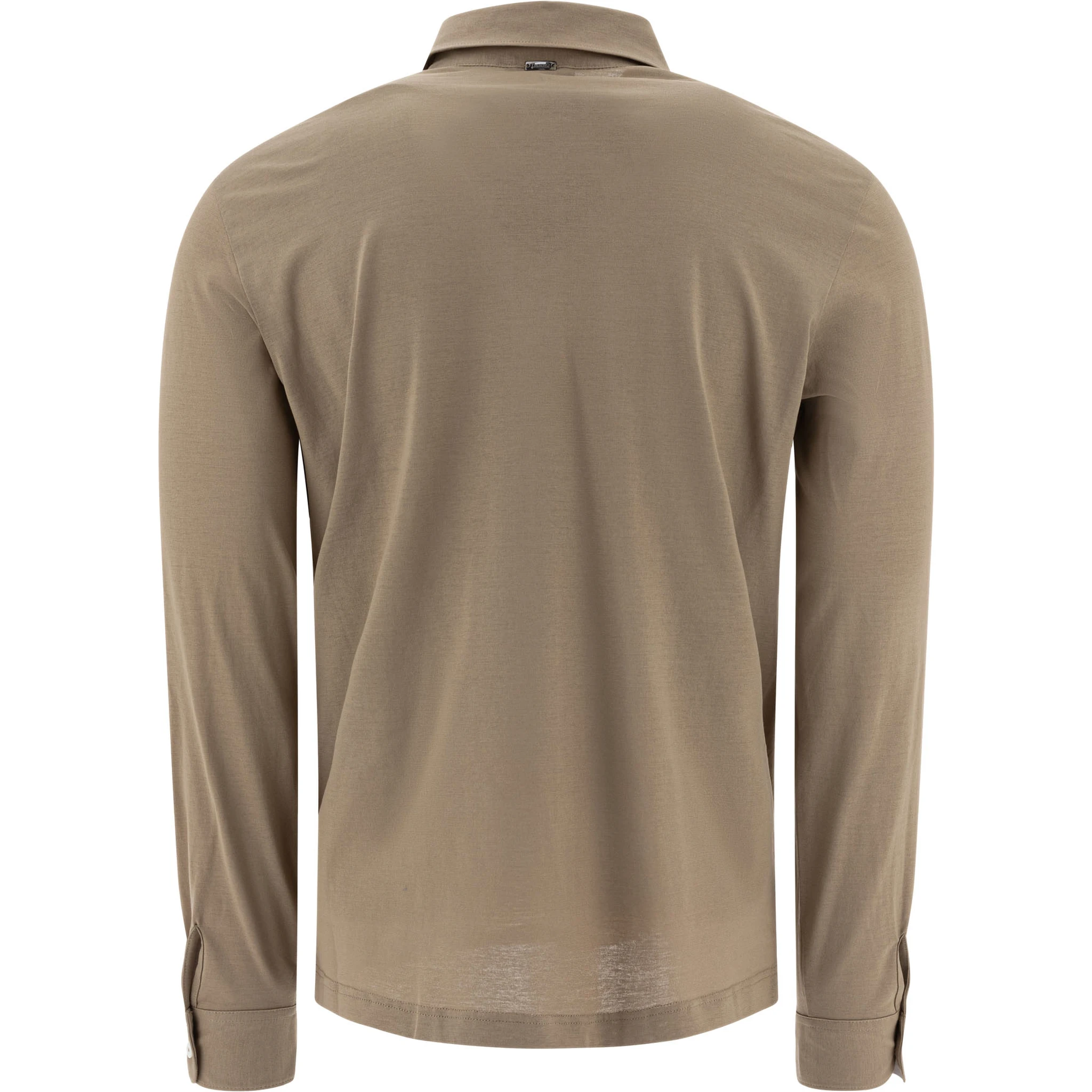 Jersey voile crêpe polo shirt