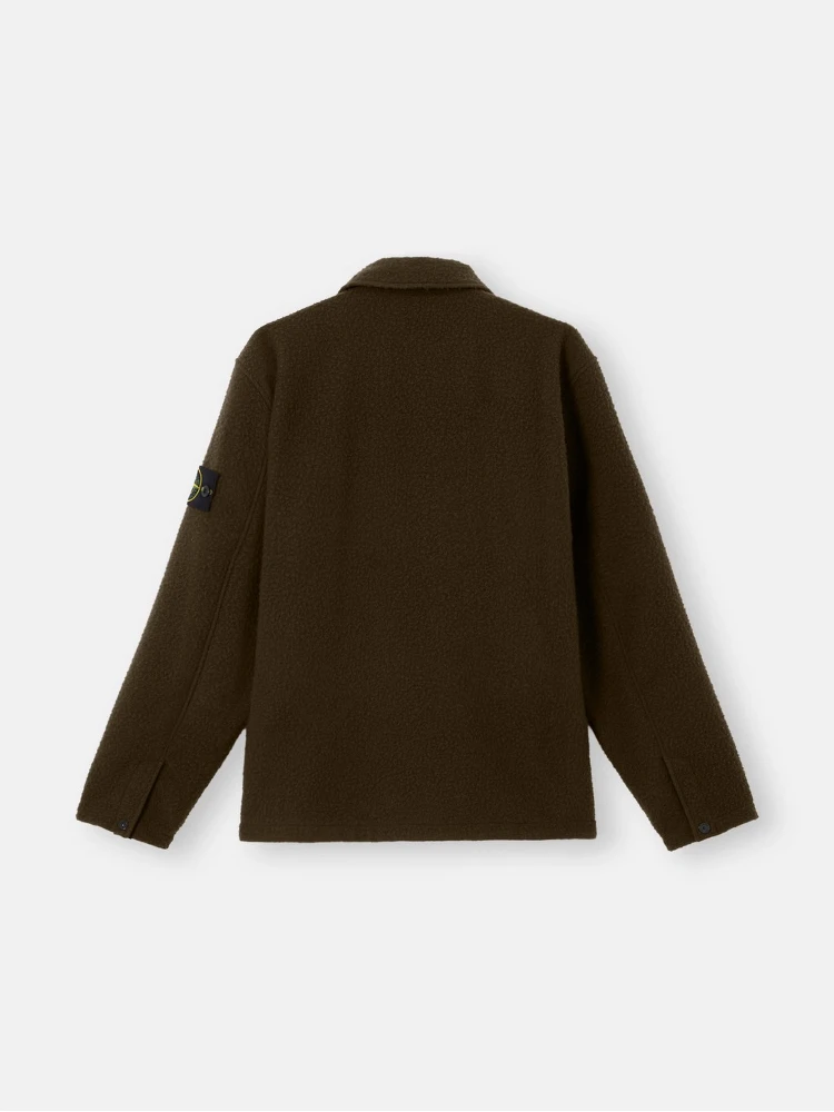 Nylon and wool overshirt jacket alternative