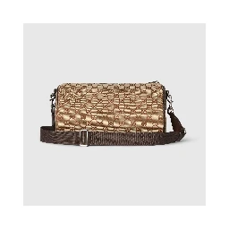 GG canvas cylinder bag