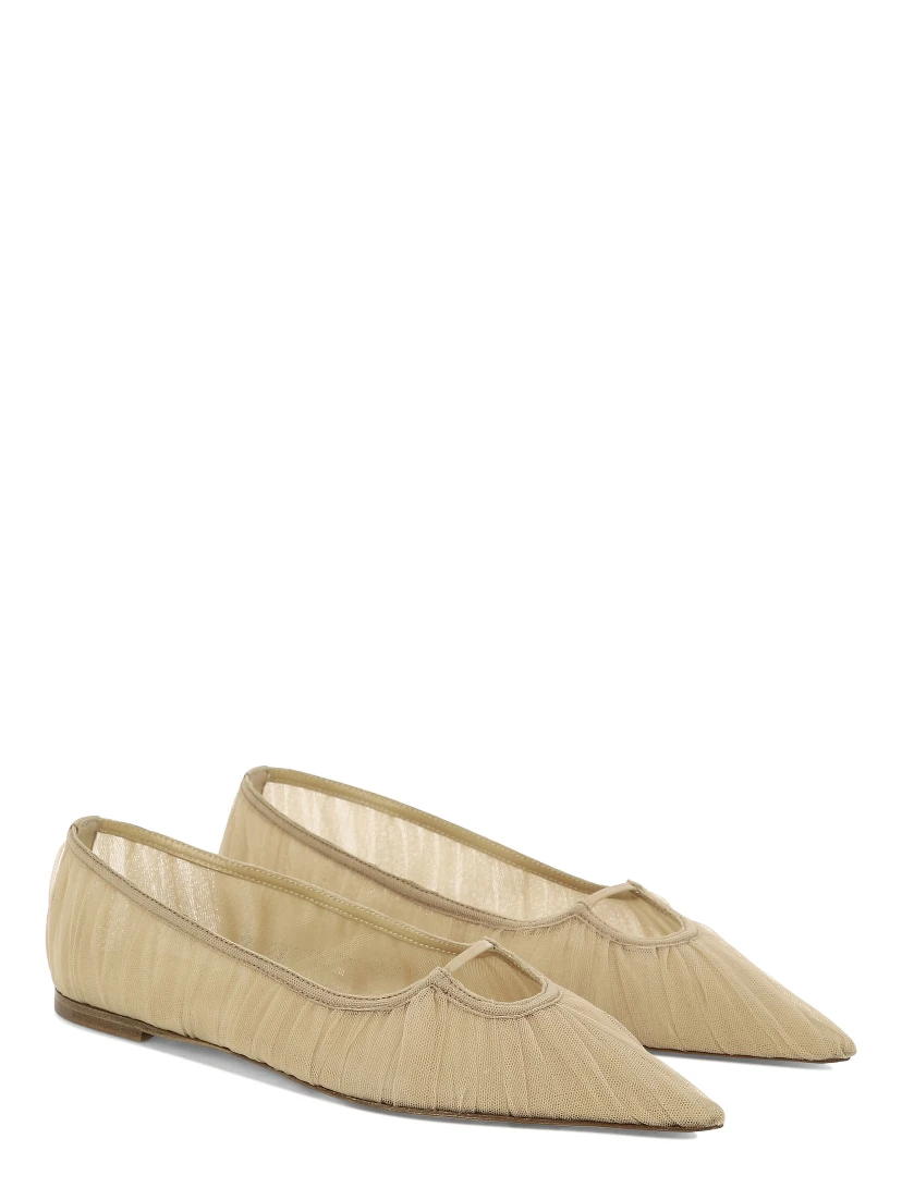 Pointed-toe ballet flats