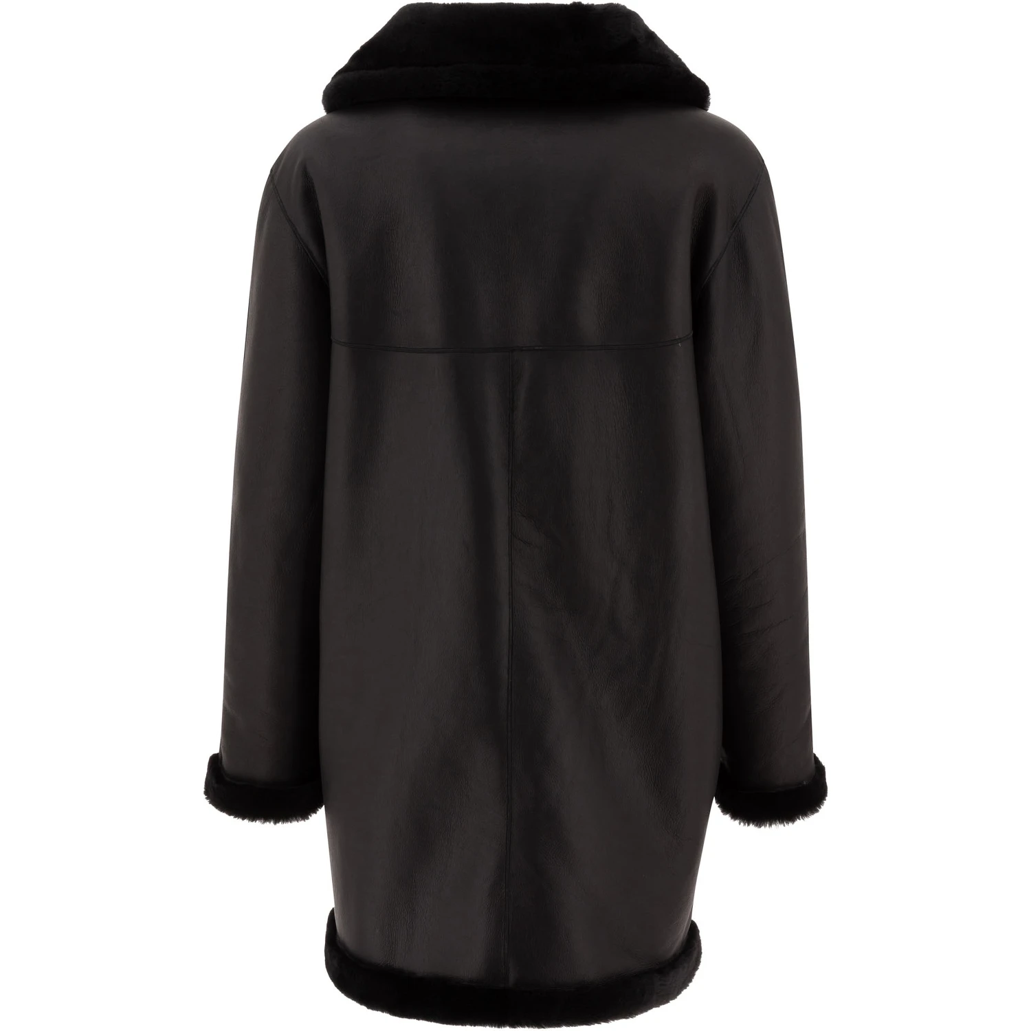 Reversibile shearling coat