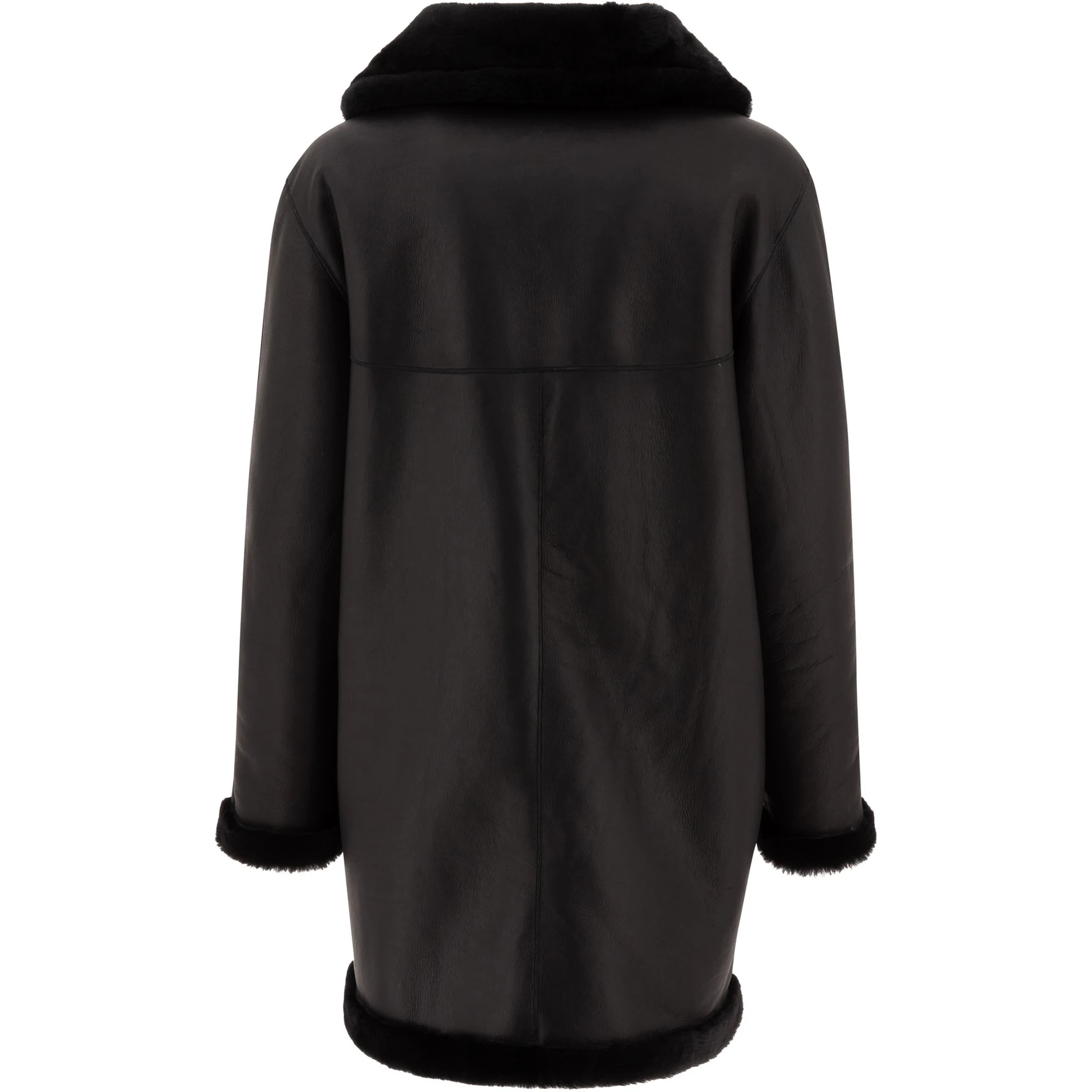 Reversibile shearling coat