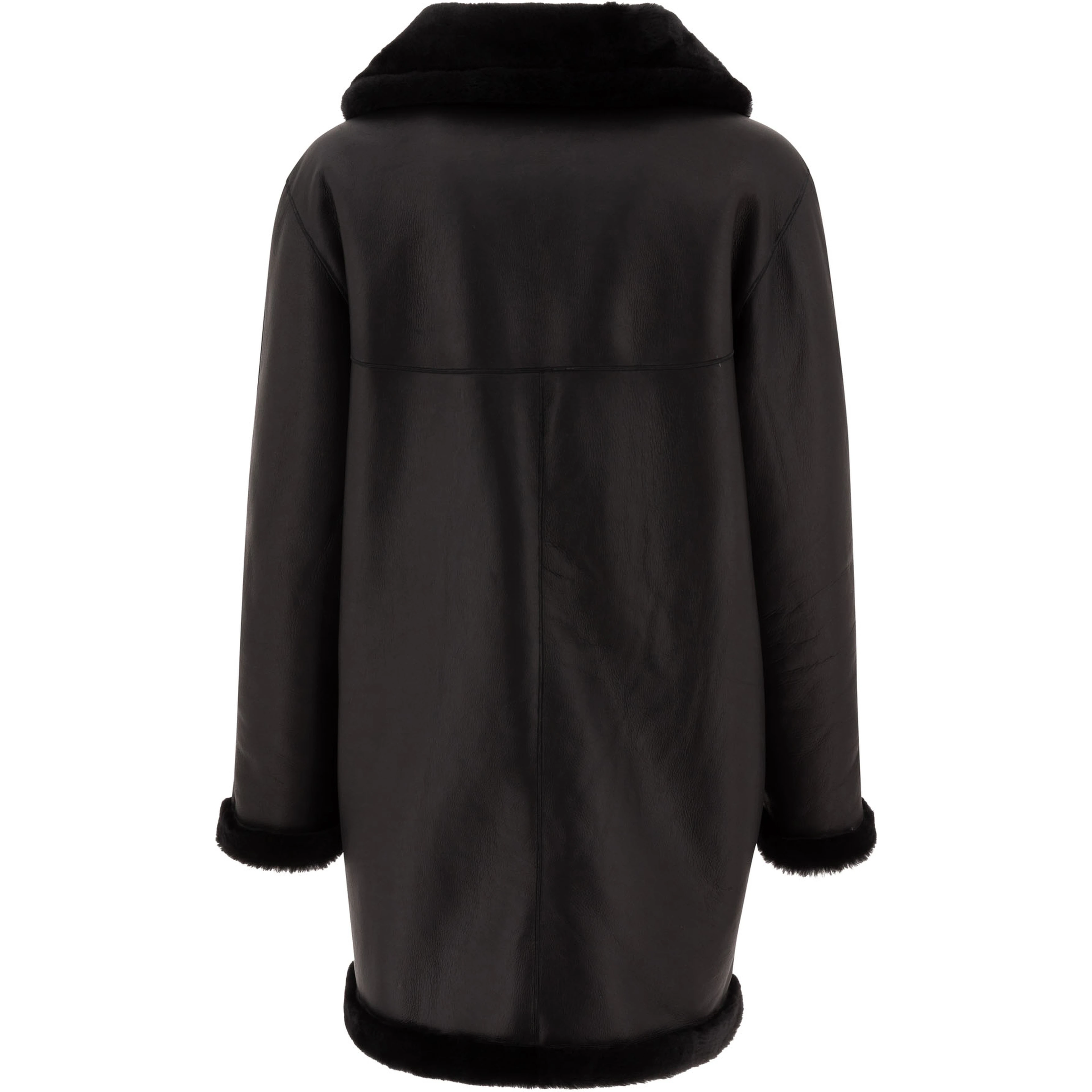 Reversibile shearling coat