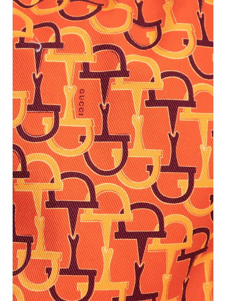 Horsebit printed skirt alternative