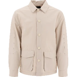 Cotton blend utility jacket