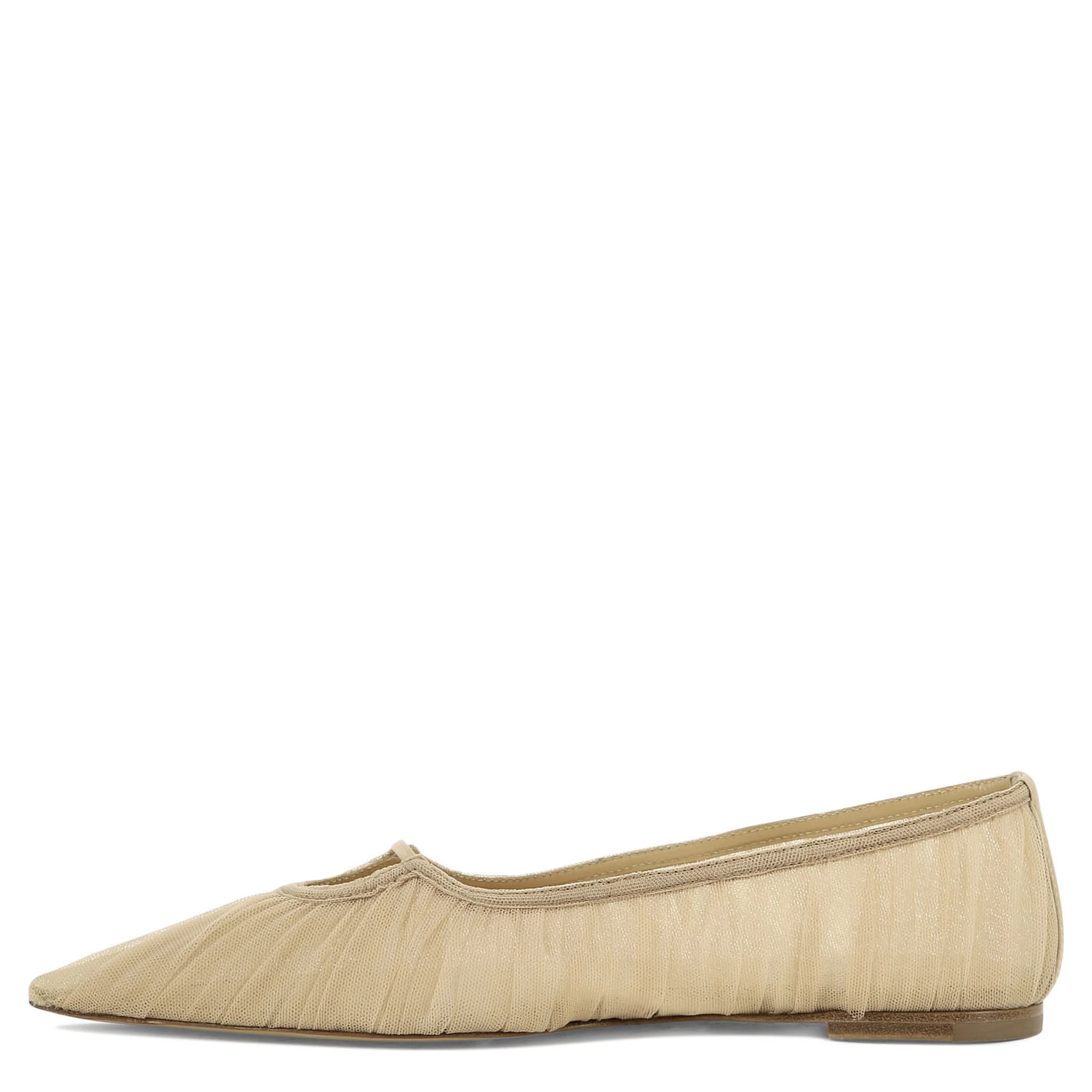 Pointed-toe ballet flats
