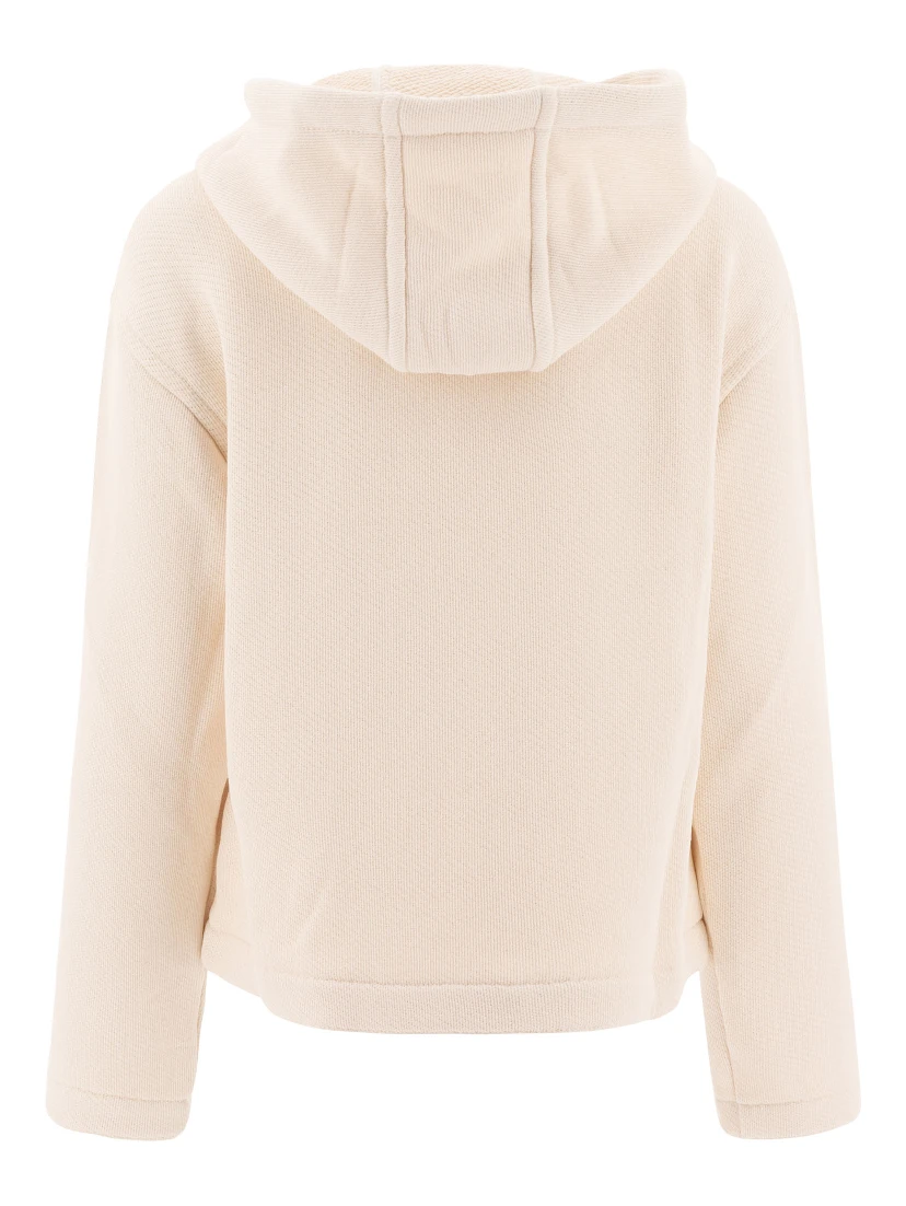 Hoodie with embroidered logo