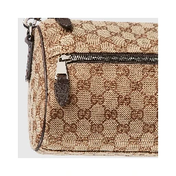 GG canvas cylinder bag