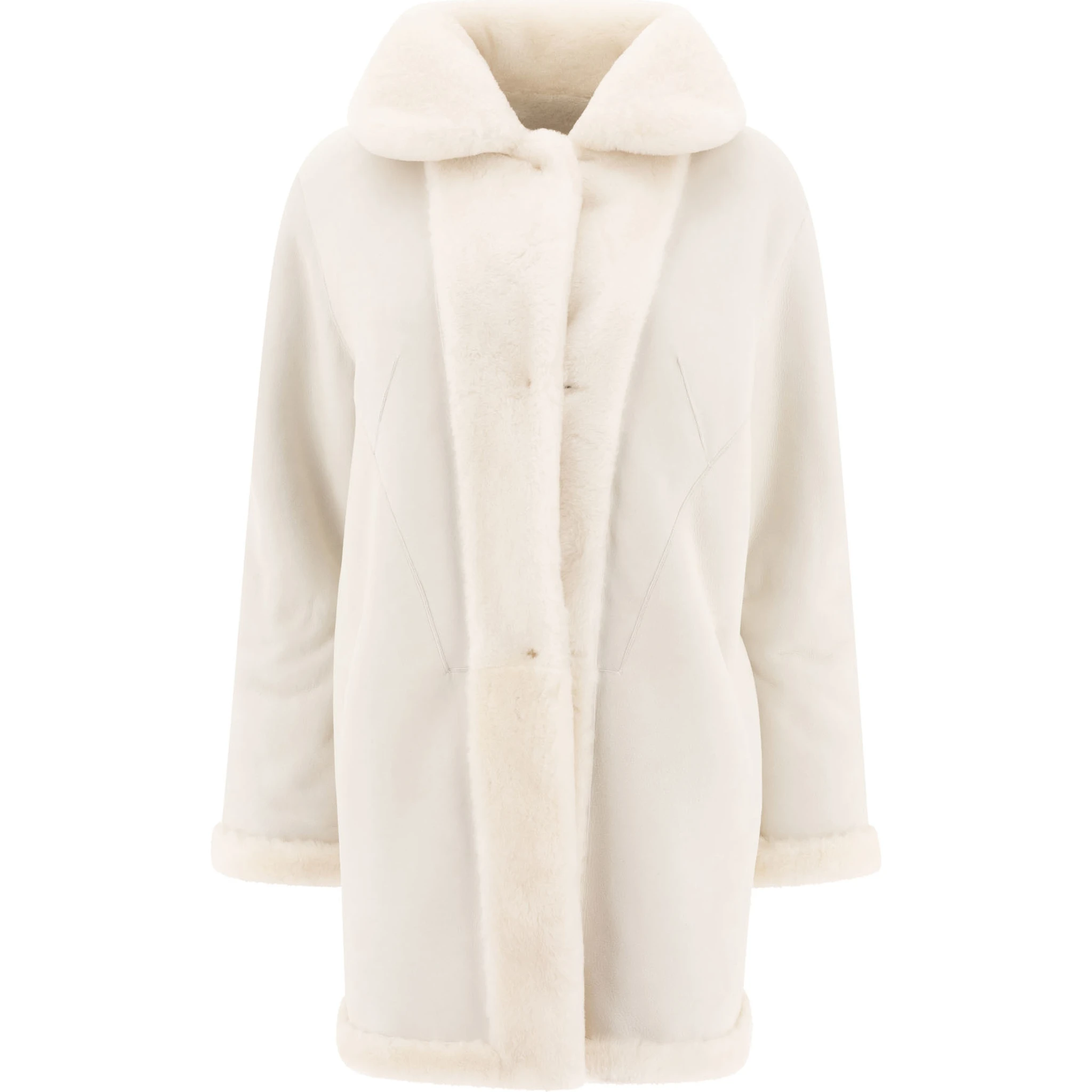 Reversibile shearling coat