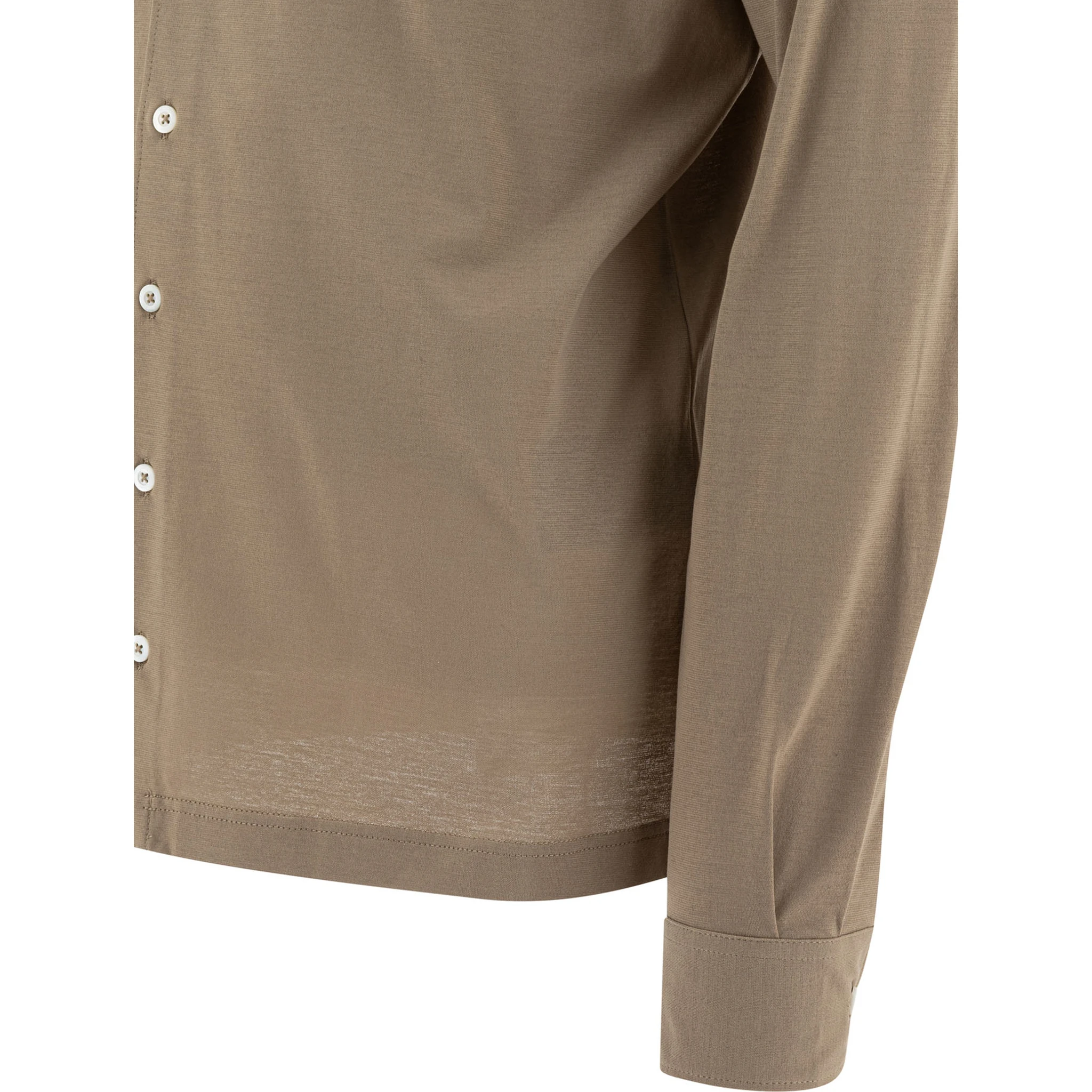 Jersey voile crêpe polo shirt