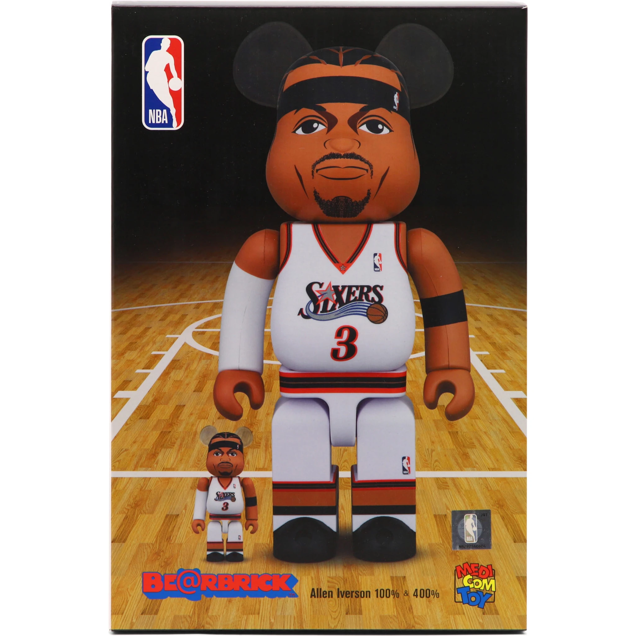 "Be@rbrick Allen Iverson" 100% and 400% toy