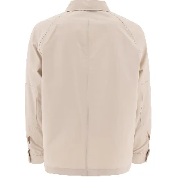 Cotton blend utility jacket
