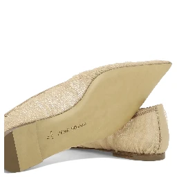 Pointed-toe ballet flats