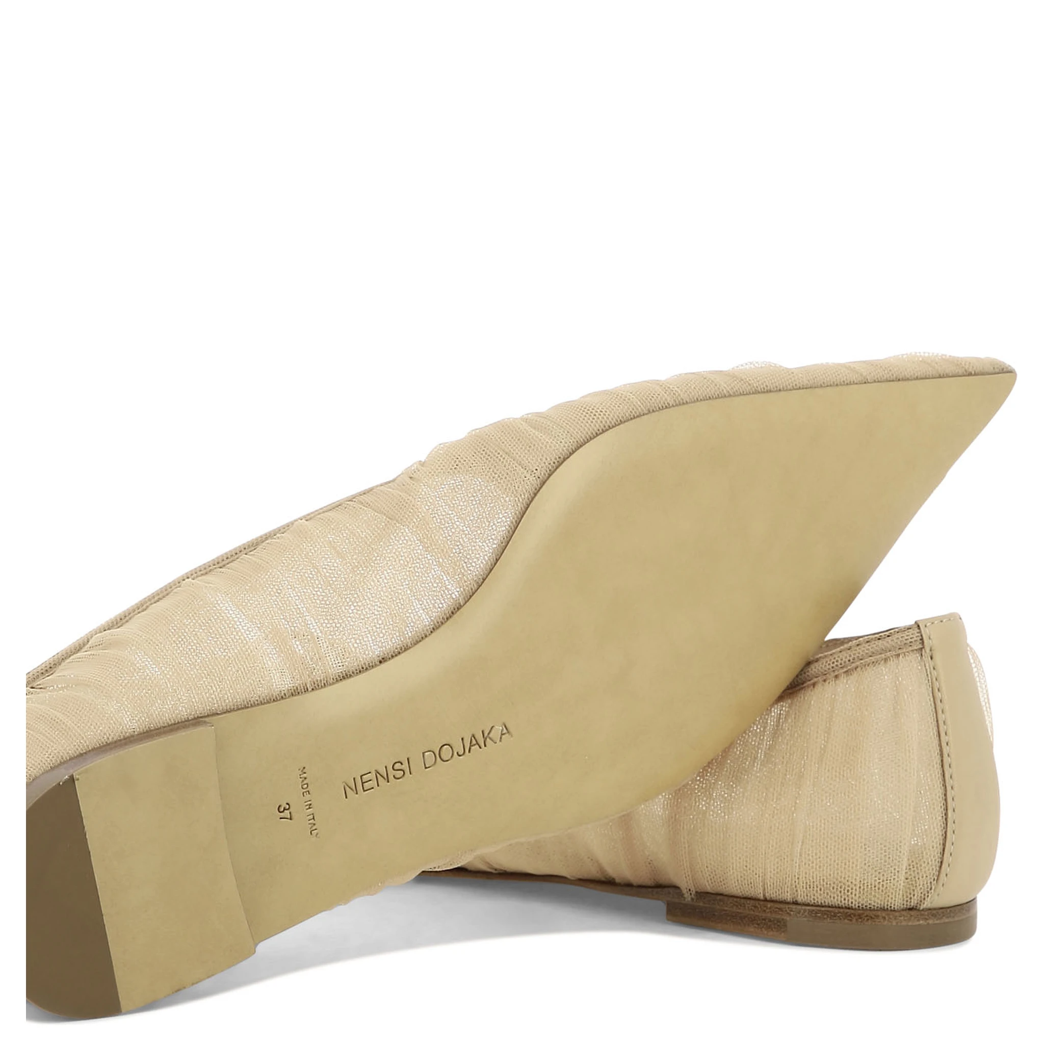 Pointed-toe ballet flats