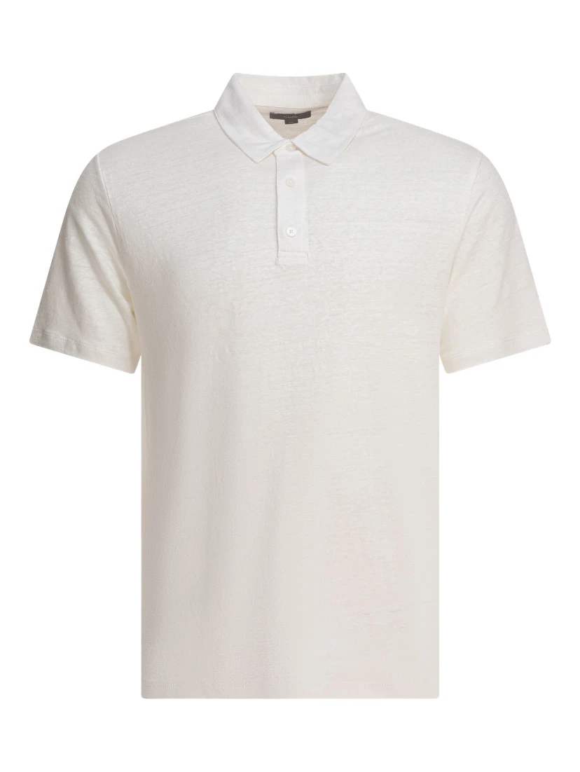 Linen polo shirt