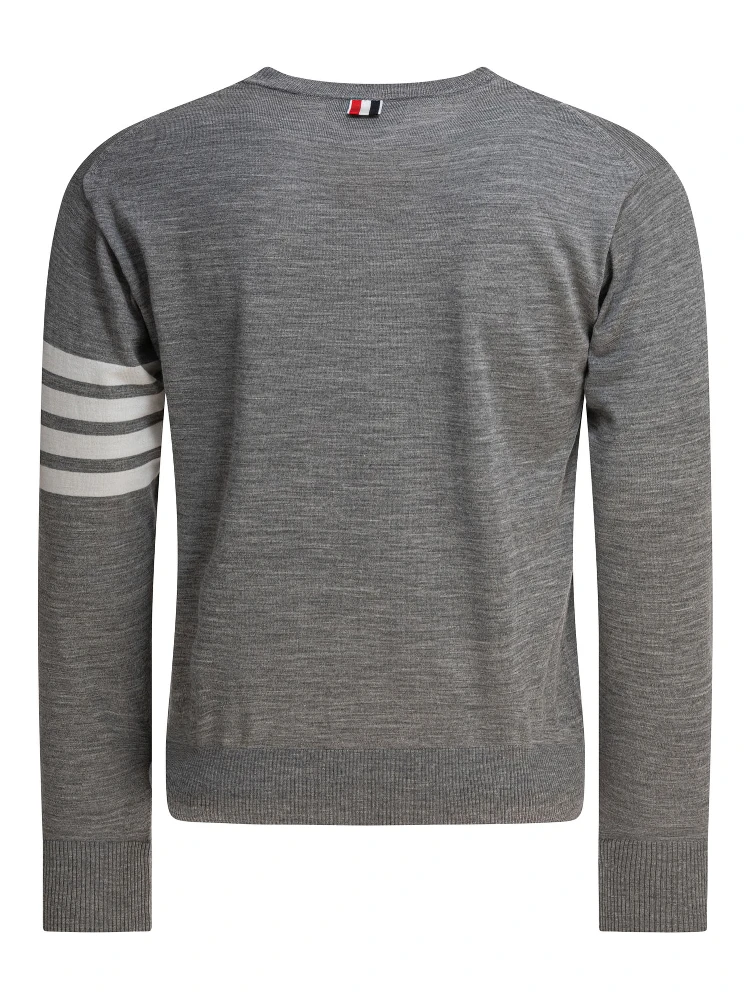 CLASSIC CREWNECK PULLOVER W/ 4 BAR SLEEVE IN FINE MERINO WOOL alternative