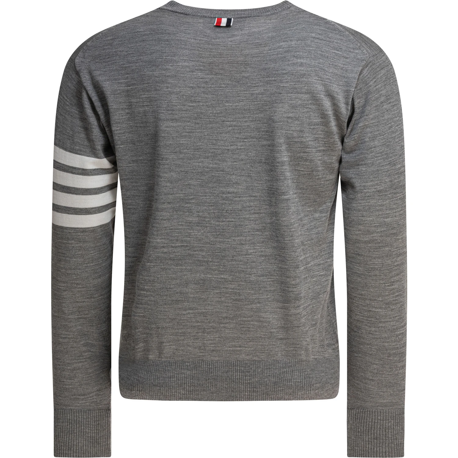 CLASSIC CREWNECK PULLOVER W/ 4 BAR SLEEVE IN FINE MERINO WOOL