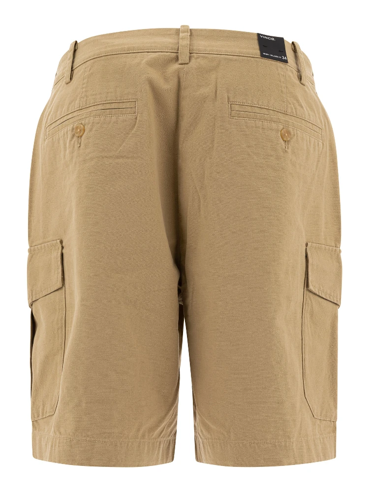 Cotton and linen cargo shorts alternative