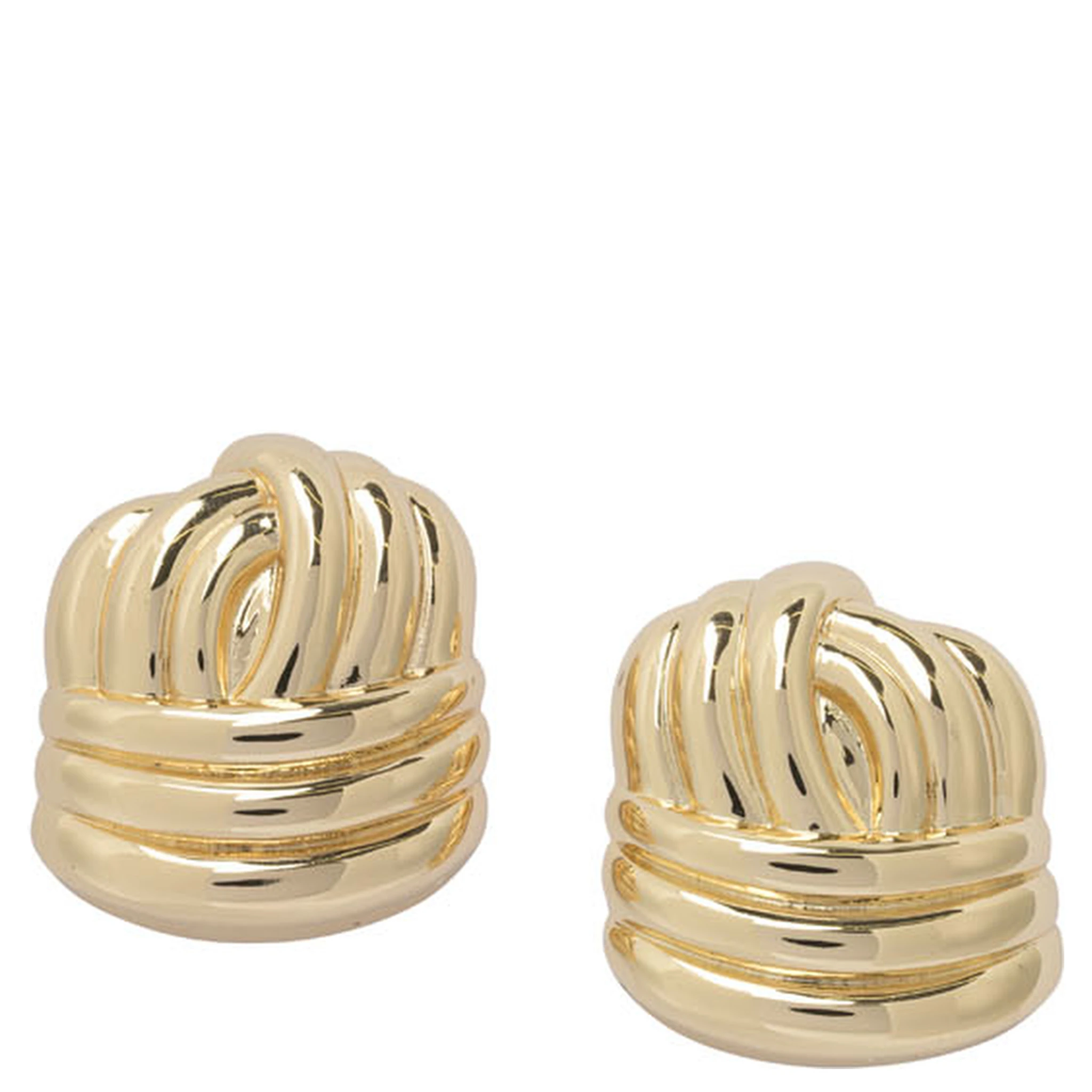 Gold knot earrings