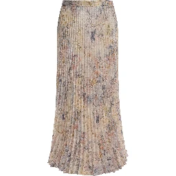 Long pleated skirt