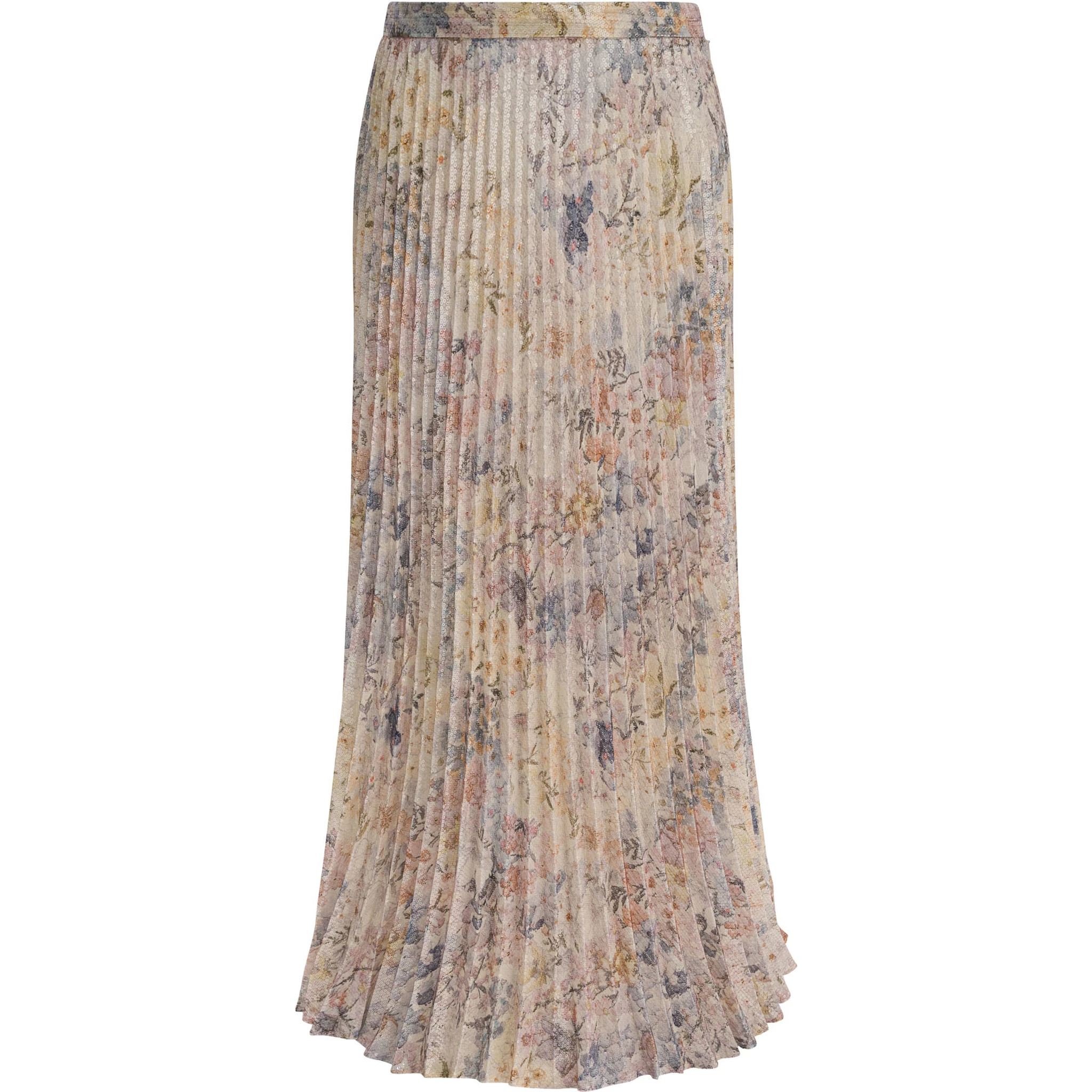 Long pleated skirt