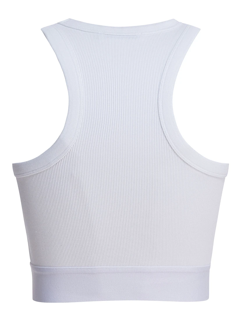 Cropped tank top with logo