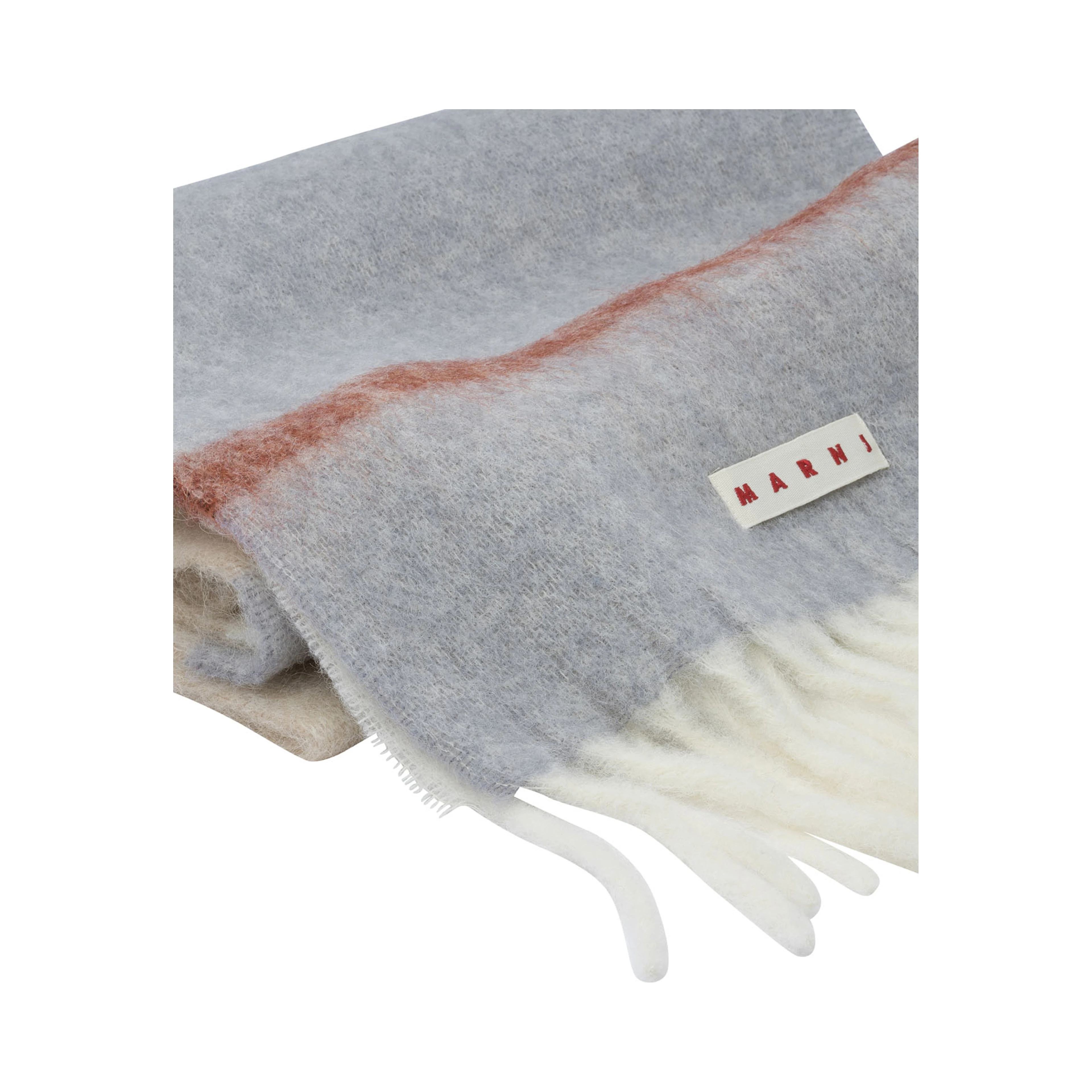 Mohair and alpaca scarf
