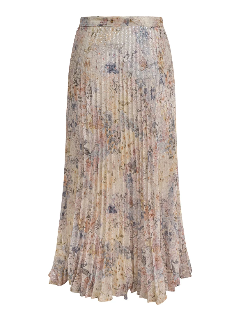 Long pleated skirt