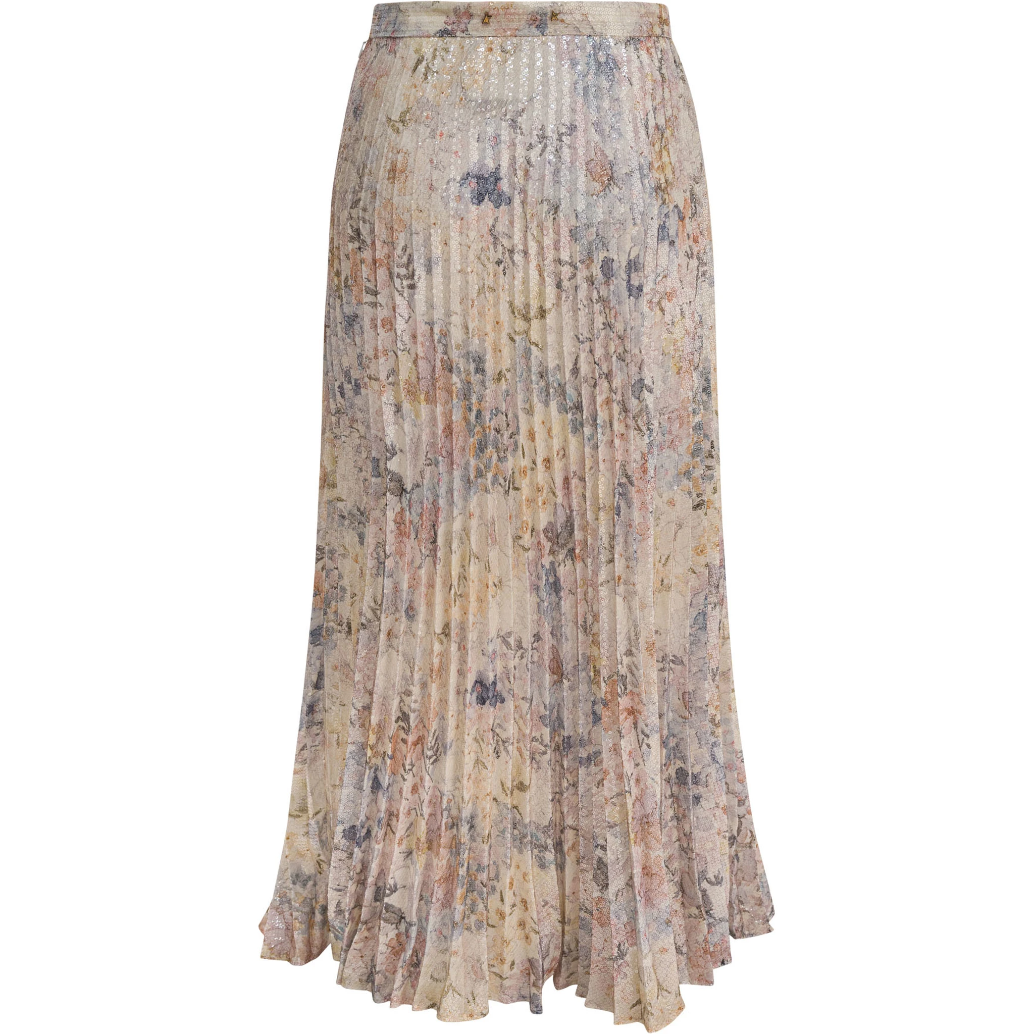 Long pleated skirt