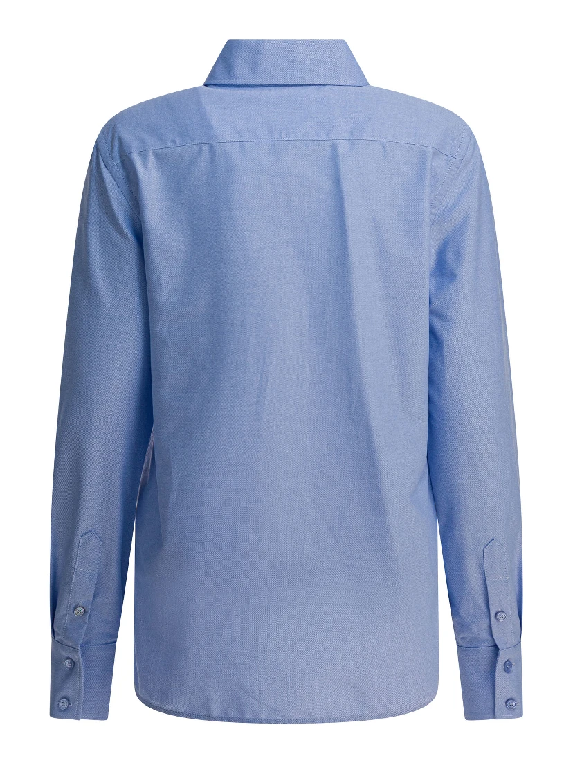 Shirt with embellished collar