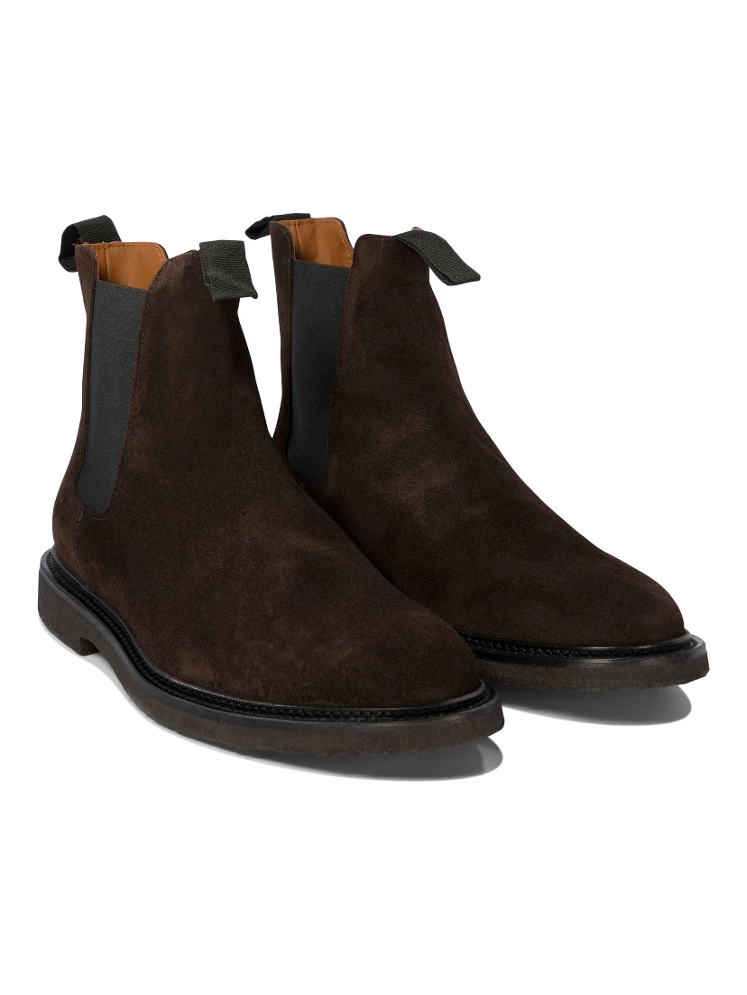 Suede chelsea ankle boots