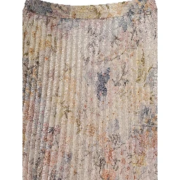 Long pleated skirt