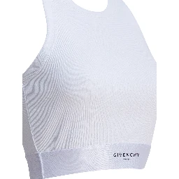 Cropped tank top with logo