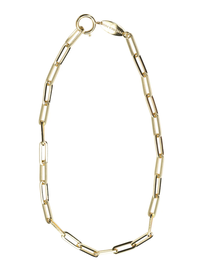 قلادة "مربع الدانتيل الذهبي"