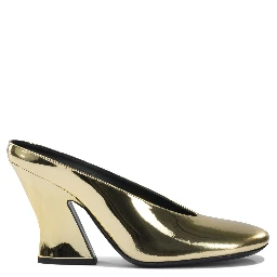 "Sculpted" 95 mm heeled mule