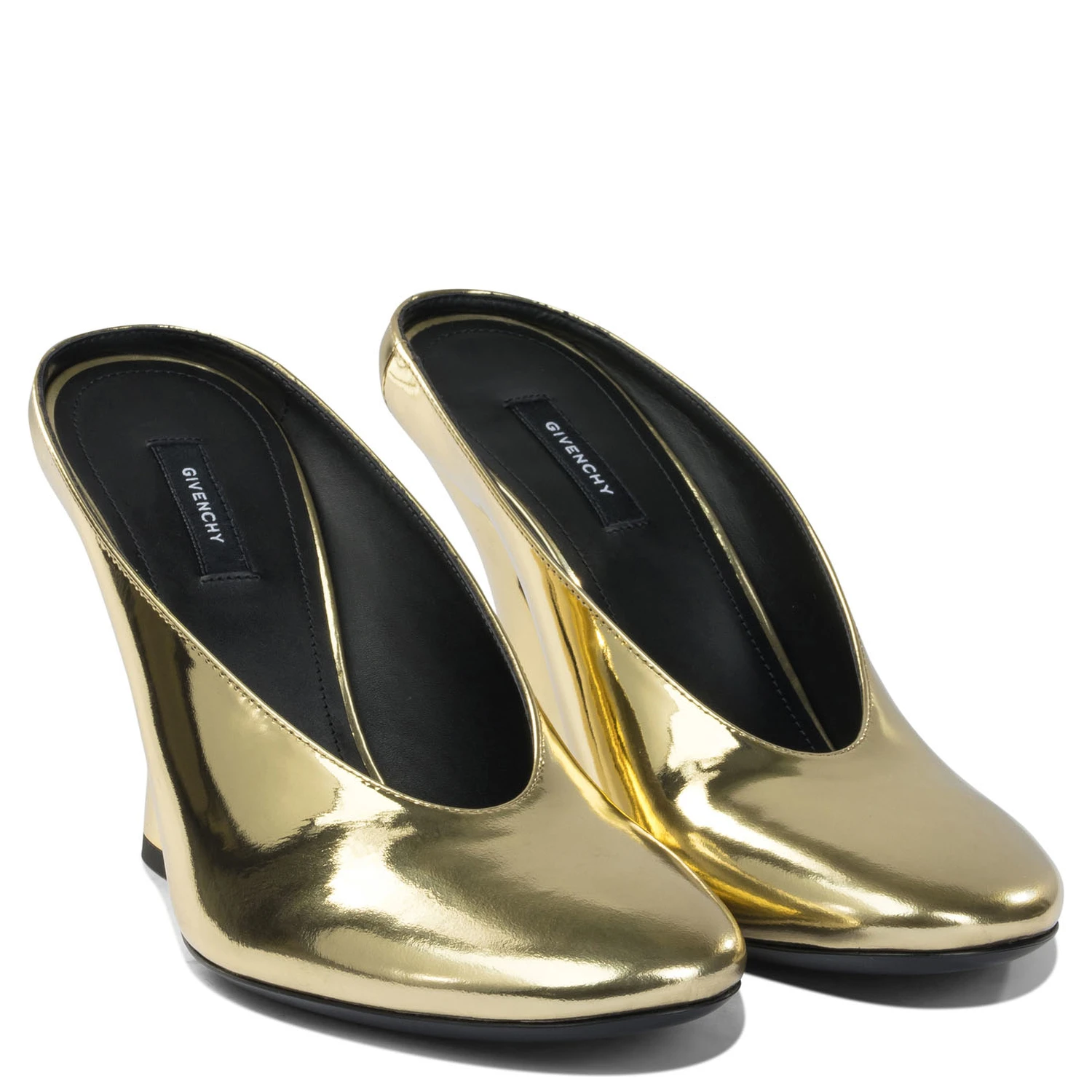 "Sculpted" 95 mm heeled mule