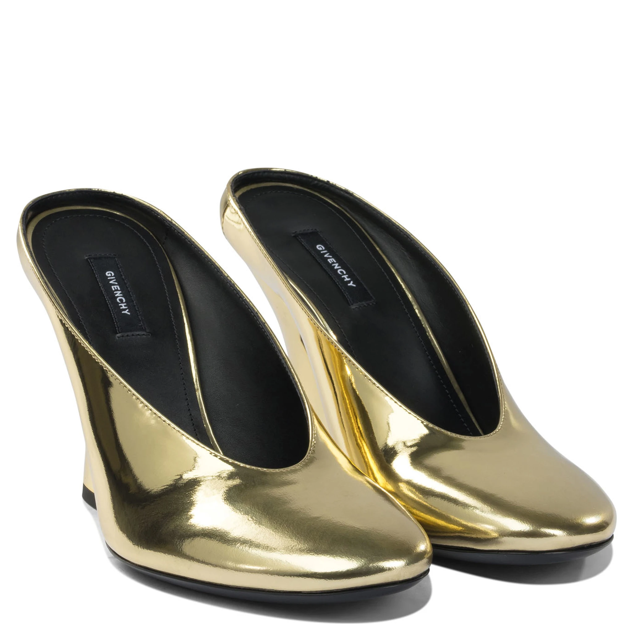 "Sculpted" 95 mm heeled mule