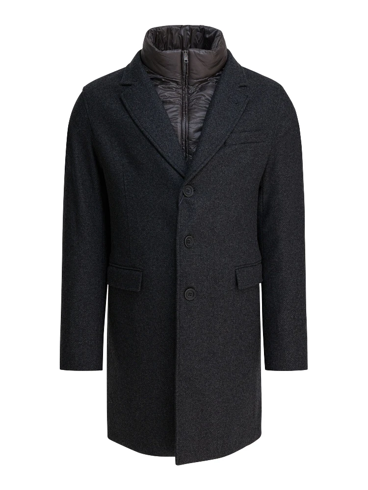 Wool coat with vest
