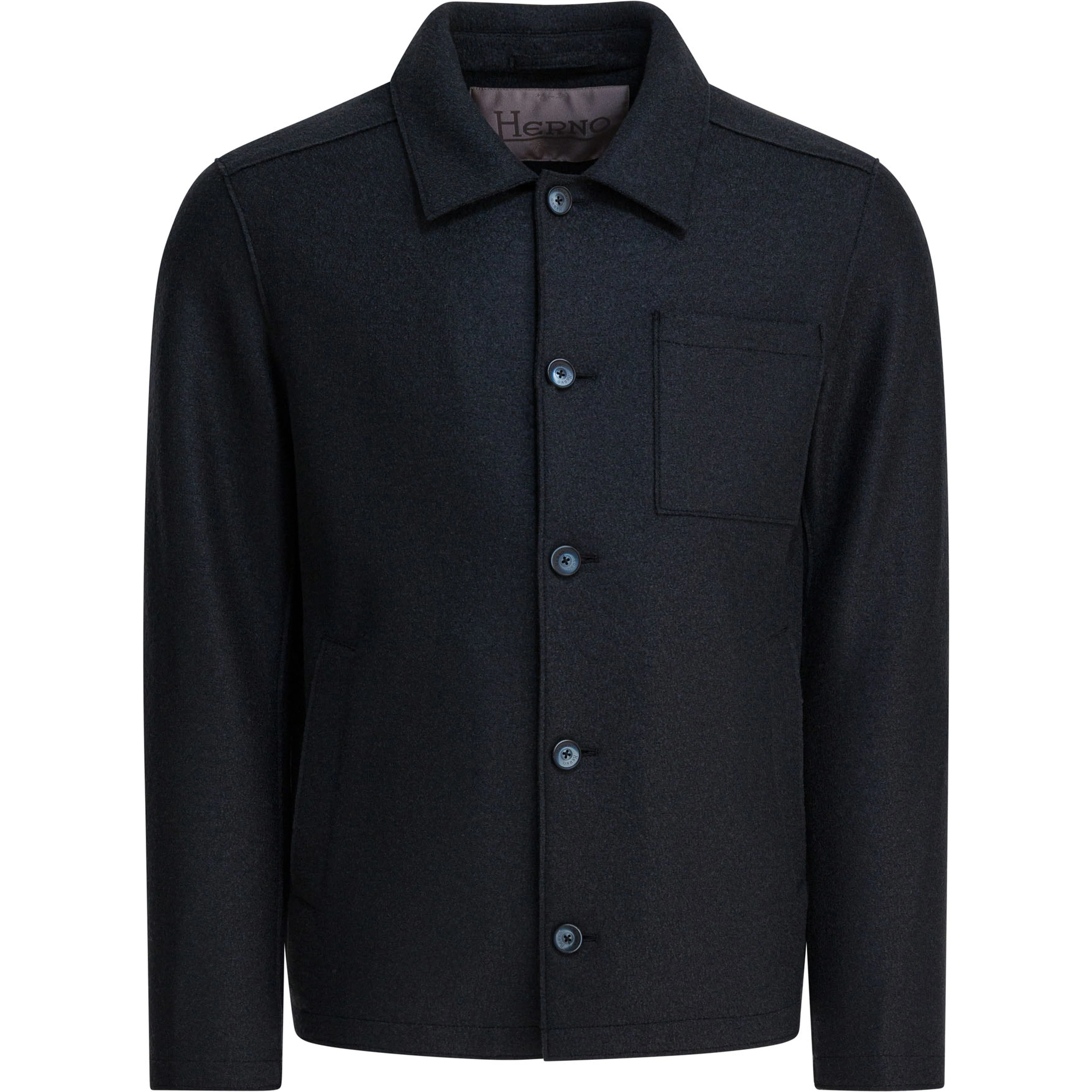 Virgin wool overshirt jacket