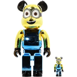 "Be@rbrick Dave Chrome" 100% and 400% toy