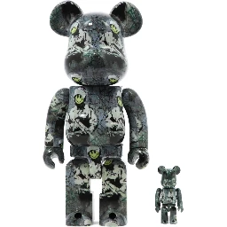 Set "Riot Cop Brandalism x Banksy" Be@rbrick 400% and 100%