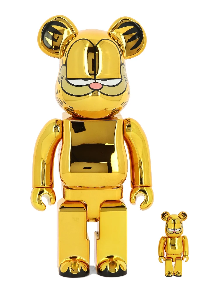 Medicom 100% + 400% Garfield Gold Chrome Be@rbrick Assorted