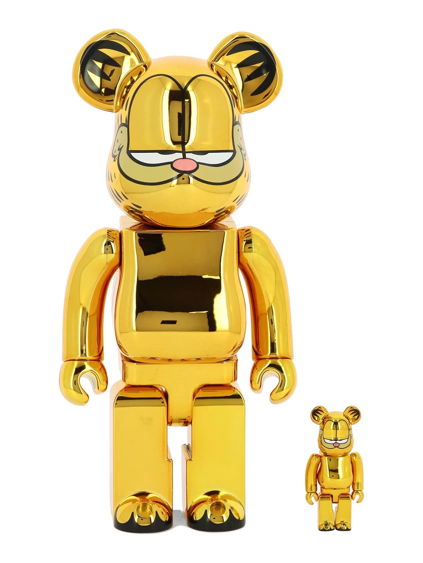 Medicom 100% + 400% Garfield Gold Chrome Be@rbrick Assorted