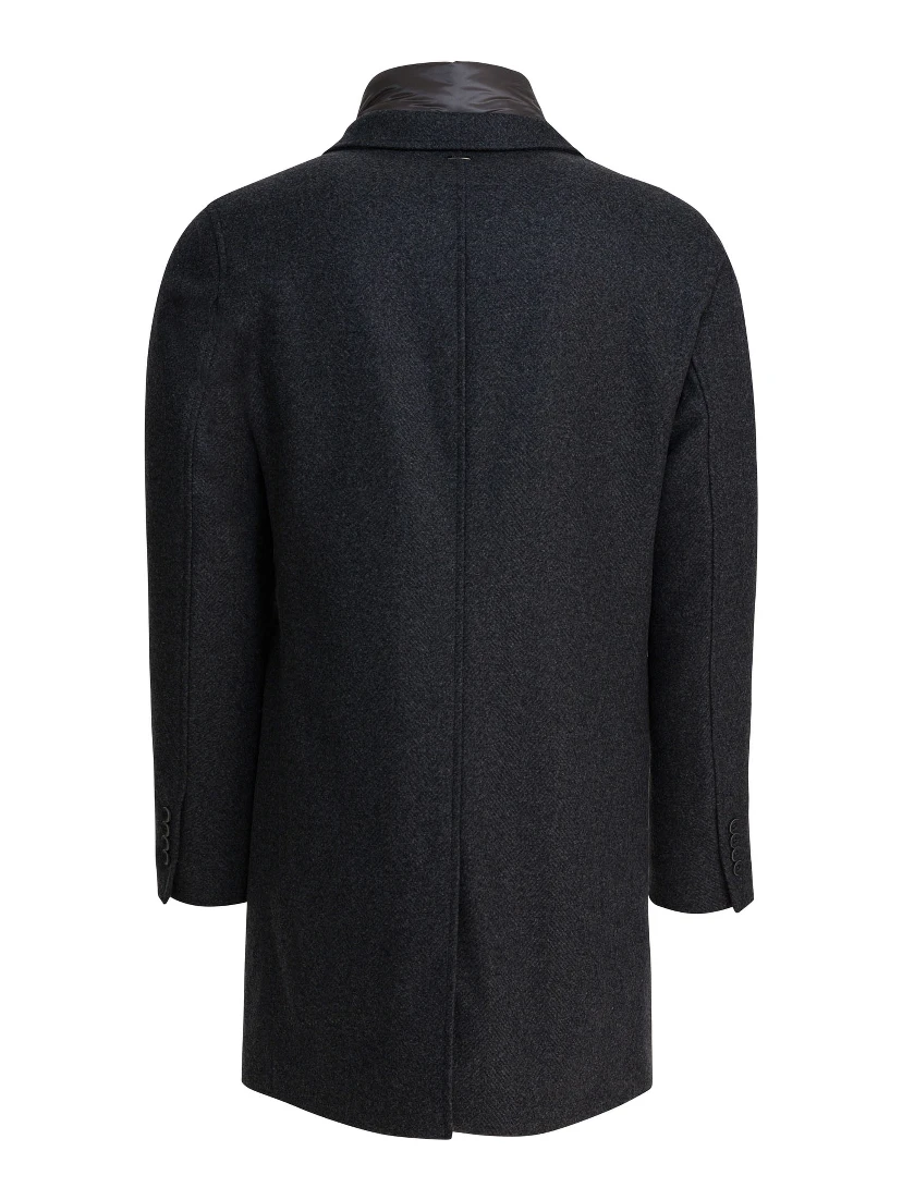 Wool coat with vest