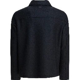 Virgin wool overshirt jacket