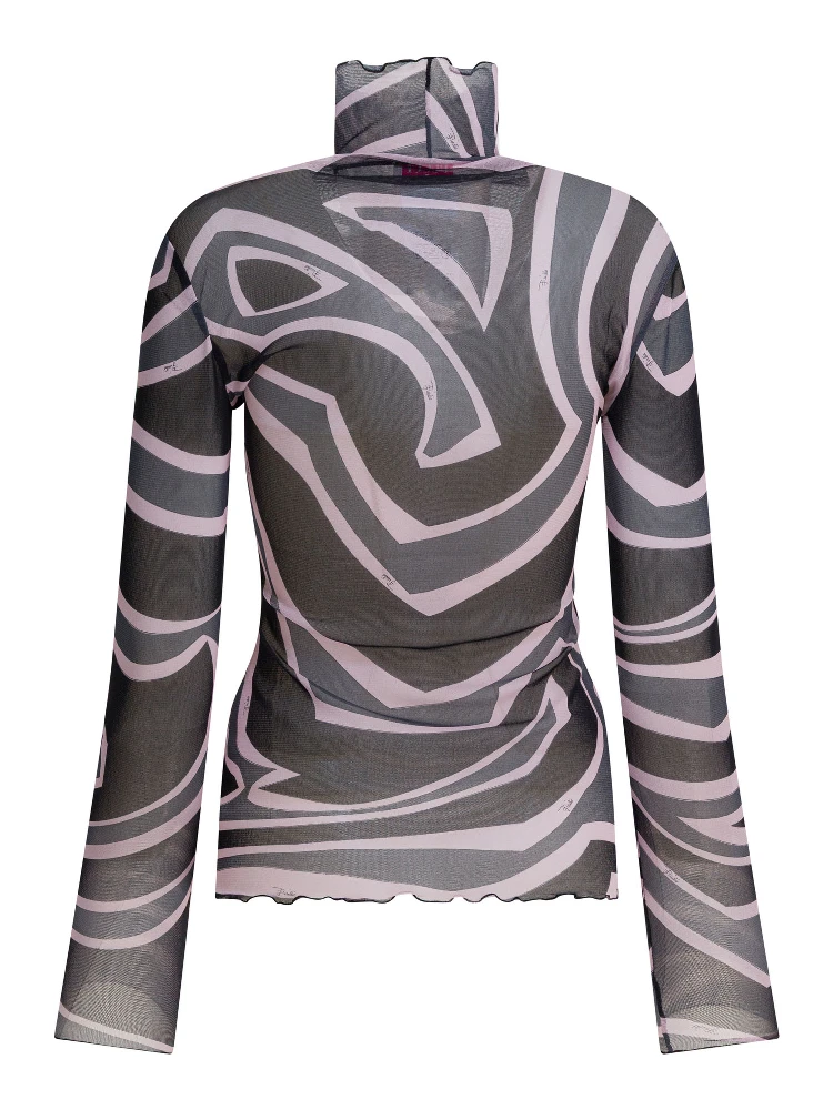 Labirinto print tulle T-shirt alternative