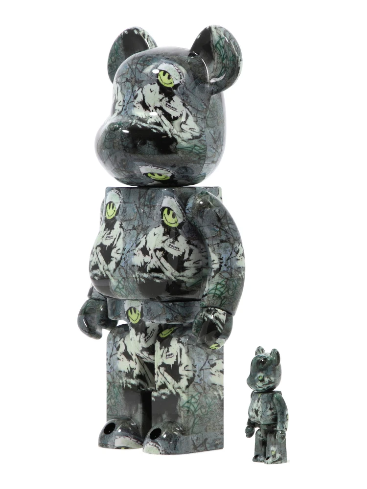 Set "Riot Cop Brandalism x Banksy" Be@rbrick 400% and 100% alternative