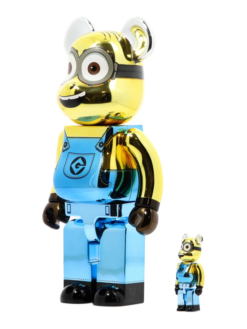 "Be@rbrick Dave Chrome" 100% and 400% toy