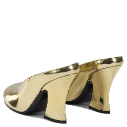 "Sculpted" 95 mm heeled mule