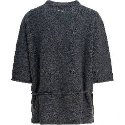 Wool-blend crew-neck sweater